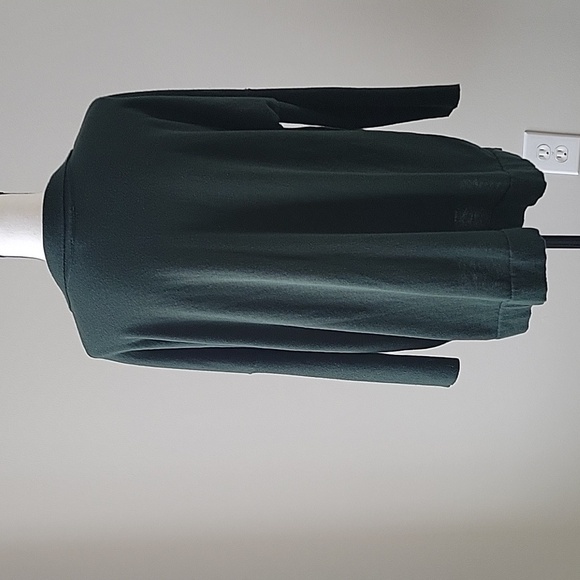 Tuckernuck Dark Green Clayton Knit Polo 3/4 Sleeves Linen Women Sz M/L - Picture 8 of 16